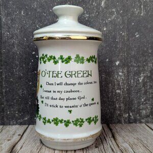 Vintage 1968 Old Fitzgerald Empty Porcelain Decanter Stitzel Weller Leprechaun